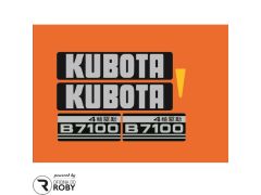 Autocolantes Kubota B7100